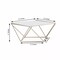12-Inch Gold Clear Metal Glass Geometric CAKE STAND Party Wedding Decorations